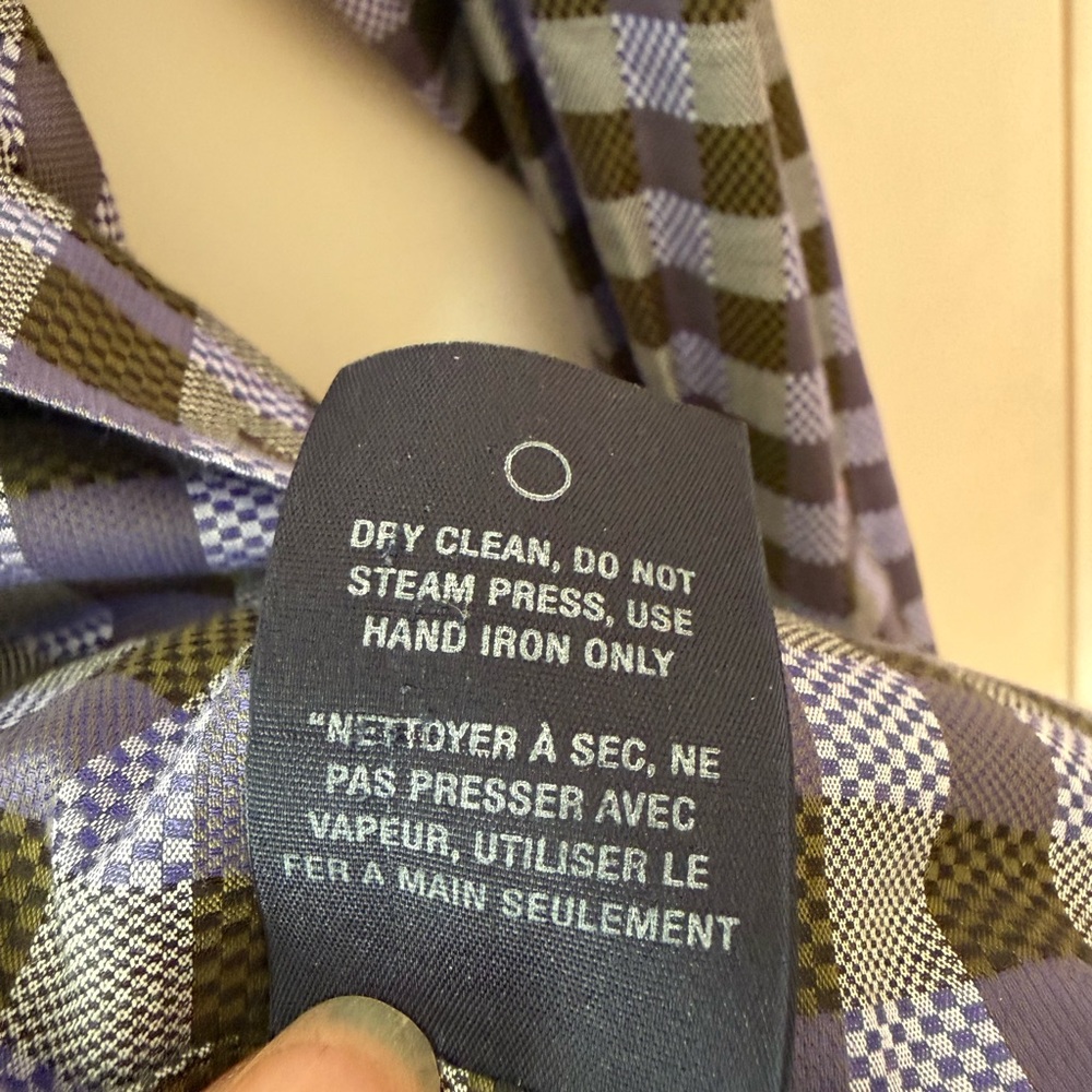 Robert Graham Black and Blue Checked Button-Down Shirt - Picture 5 of 7